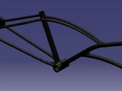 Bike Frame Free 3D model by zakaria-12
