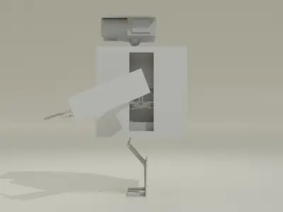 Cube Robot Low-poly 3D model purchase