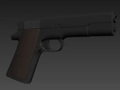 Pistol Gun 3D model get