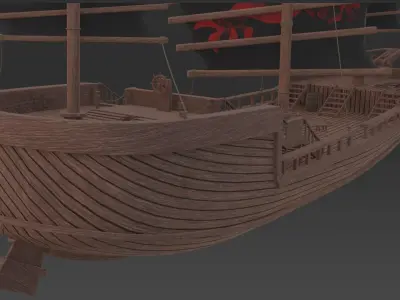 Chiniese Pirate Ship 3D model
