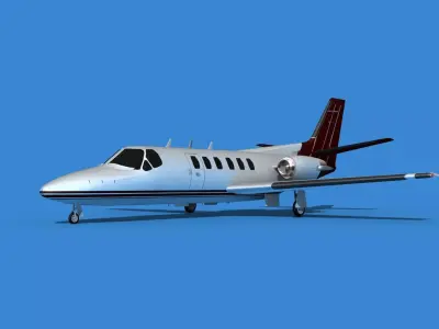 Cessna Citation 550 II Bravo V05 3D model