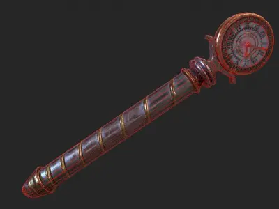 Fantasy Stylish- Wand of Forsaken Low-poly 3D model