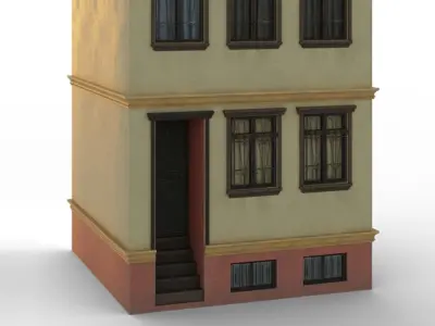 European Building Persian Style Low-poly 3D model