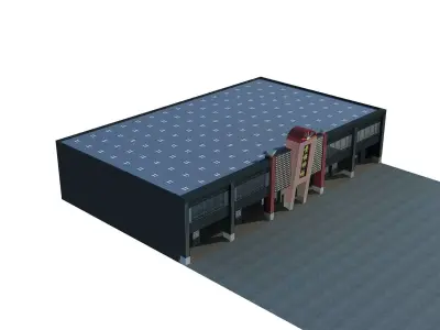 Commercial Building 3D model 73