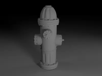 Fire Hydrant Game Prop Low-poly 3D model