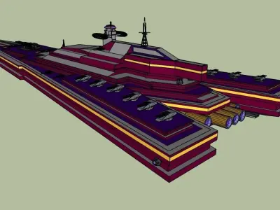 Angular - destroyer class Free 3D model