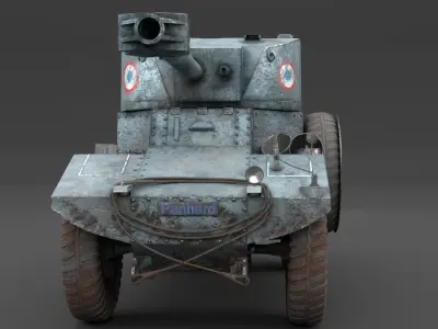 Tank IS-7  plus PANHARD AMD 178B 3D Model Pack