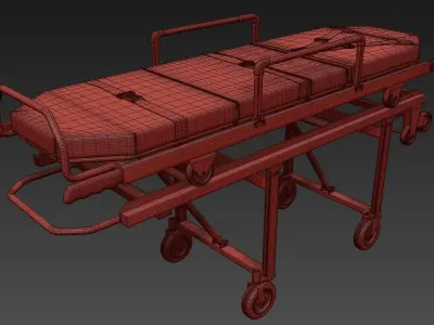Ambulatory Stretcher 3D model