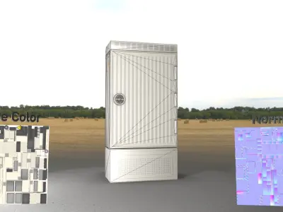 Electrical Distribution Cabinet 169 Low-poly 3D model
