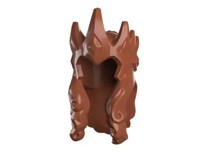 Custom3Dprint Minifigure Accessory - Minifigure Hair S2 - 136 3D print model