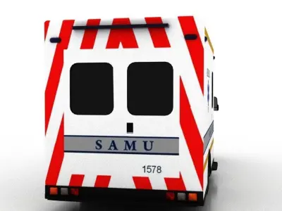 Mercedes Benz Sprinter 2015 Truck France Ambulance 3D model