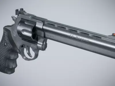 44 Magnum Classic - Game Ready Low-poly 3D model