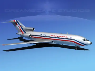 Boeing 727-100 Air Panama 3D model