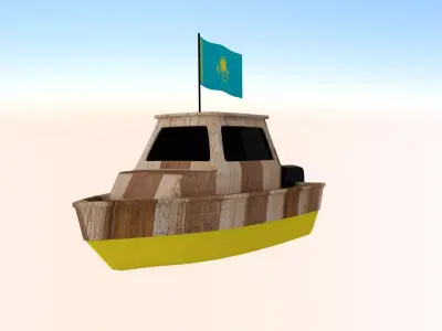 Kazakhstan Fishing Boat 3D model