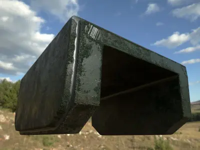 Industrial styled detail-1  Free 3D model