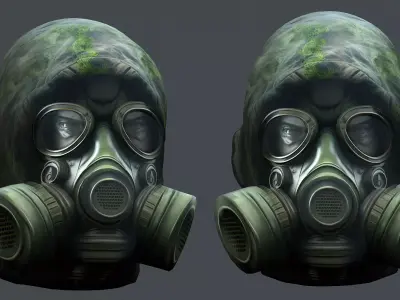 Helmet 3d model military combat Military Low-poly Low-poly 3D model 43
