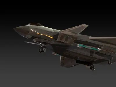 chengdu j20 3d cad model 3D print model