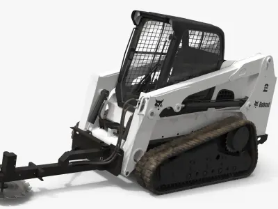  Bobcat Compact Track Loader with Brush Saw 