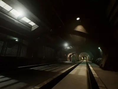Metro Maintenance Station Pack Low-poly 3D model