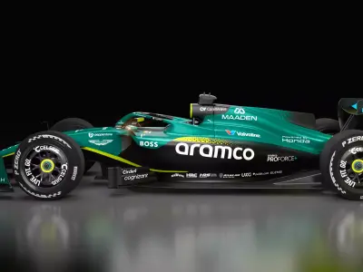 2026 Aston Martin F1 Showcar plus Photoshop files 3D model
