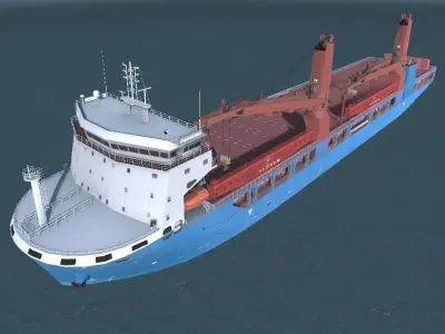 Heavy Load Carrier UHL 3D Low-poly model Low-poly 3D model