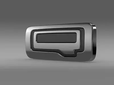 Qoros logo 3D model