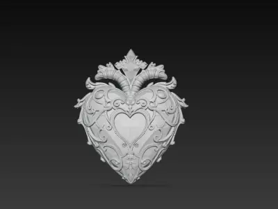 Magic heart 3D model