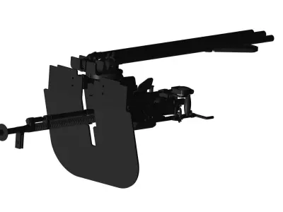 DShK heavy machine gun 3D model purchase