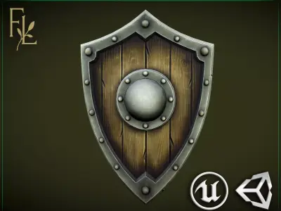 Shield - Game Ready Weapon Low-poly 3D model