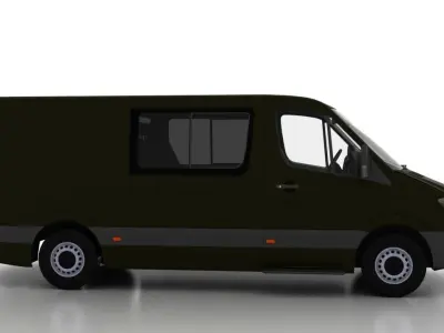 Mercedes Benz Sprinter L2H1 2015 Cargo-Pass UK 3D model