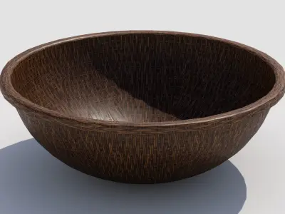 Basket 01 Low-poly 3D model