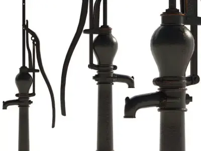 Oshkosh Water Hand Pump 3D model