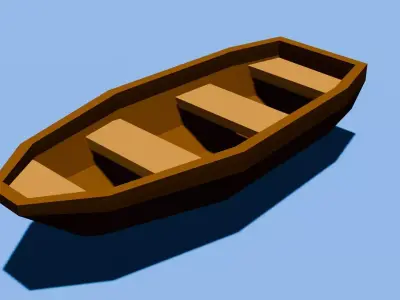 Lowploy Boat Free 3D model