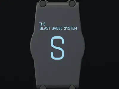 DARPA Blast Gauge Low-poly 3D model