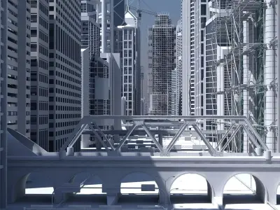 High Definition City 3D model buy