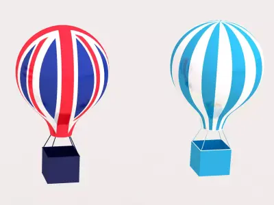 Hot Air Balloon 3D model 5