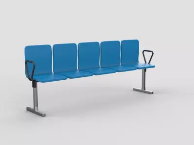 Waiting chair 07 3D model