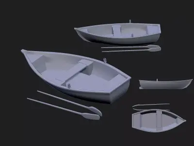 boat model 3D print model