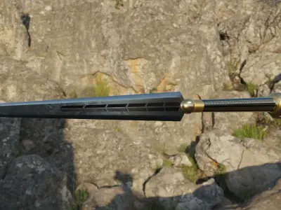Persian Spear Low-poly 3D model