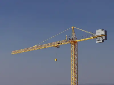Hammerhead Tower Crane 4 - Construction Crane 3D model