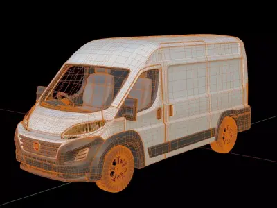 Fiat Ducato Panel Van 3D model