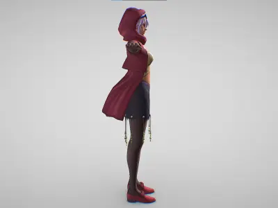 Mariah - Jojo Bizarre Adventure - Diamond Records Low-poly 3D model