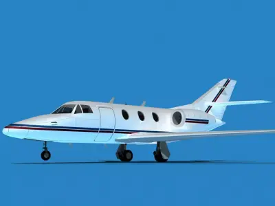 Dassault Falcon 10 V02 3D model