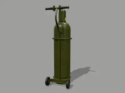 Propane Tank Low-poly 3D model 16