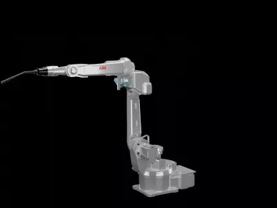ABB IRB 1520ID Industrial Robotic Arm 3D Model High Detail 3D model