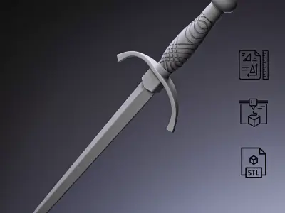 Naval Dirk Dagger RoZ 3D print model