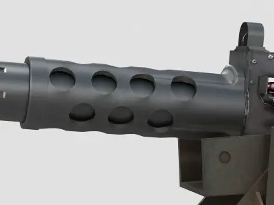 M2HB Browning 3D model