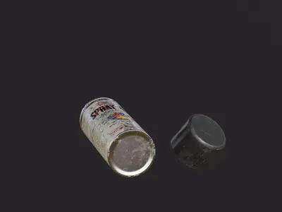 Spray Paint Low-poly 3D model
