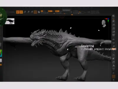 Dragon Low-poly 3D model 9