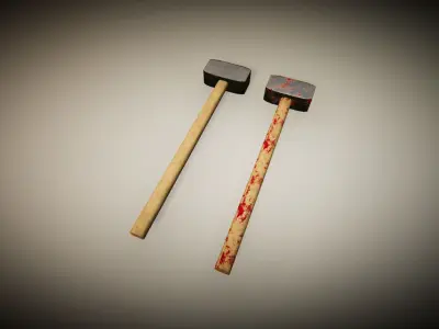 UKit Survival Weapons Low-poly 3D model